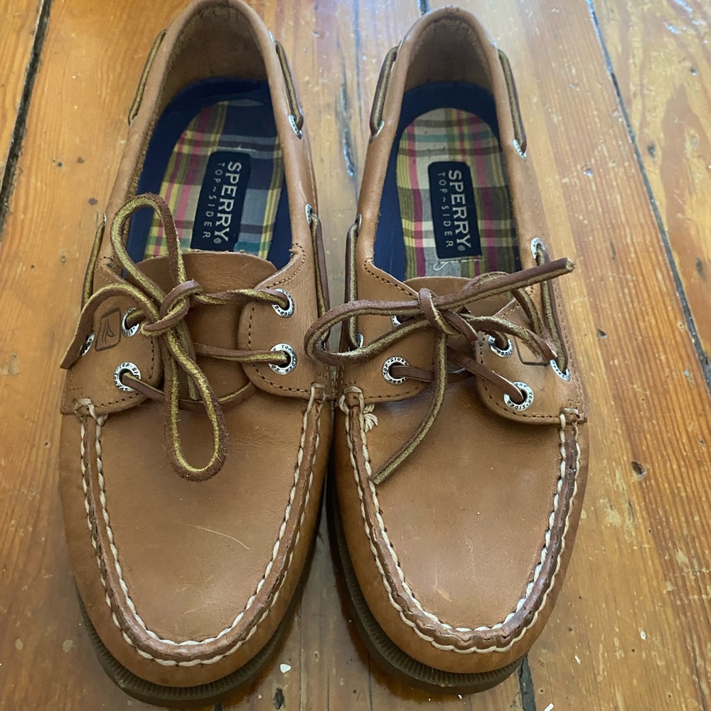 Sperry Brown Leather Boat Shoes Women's size 8.5M